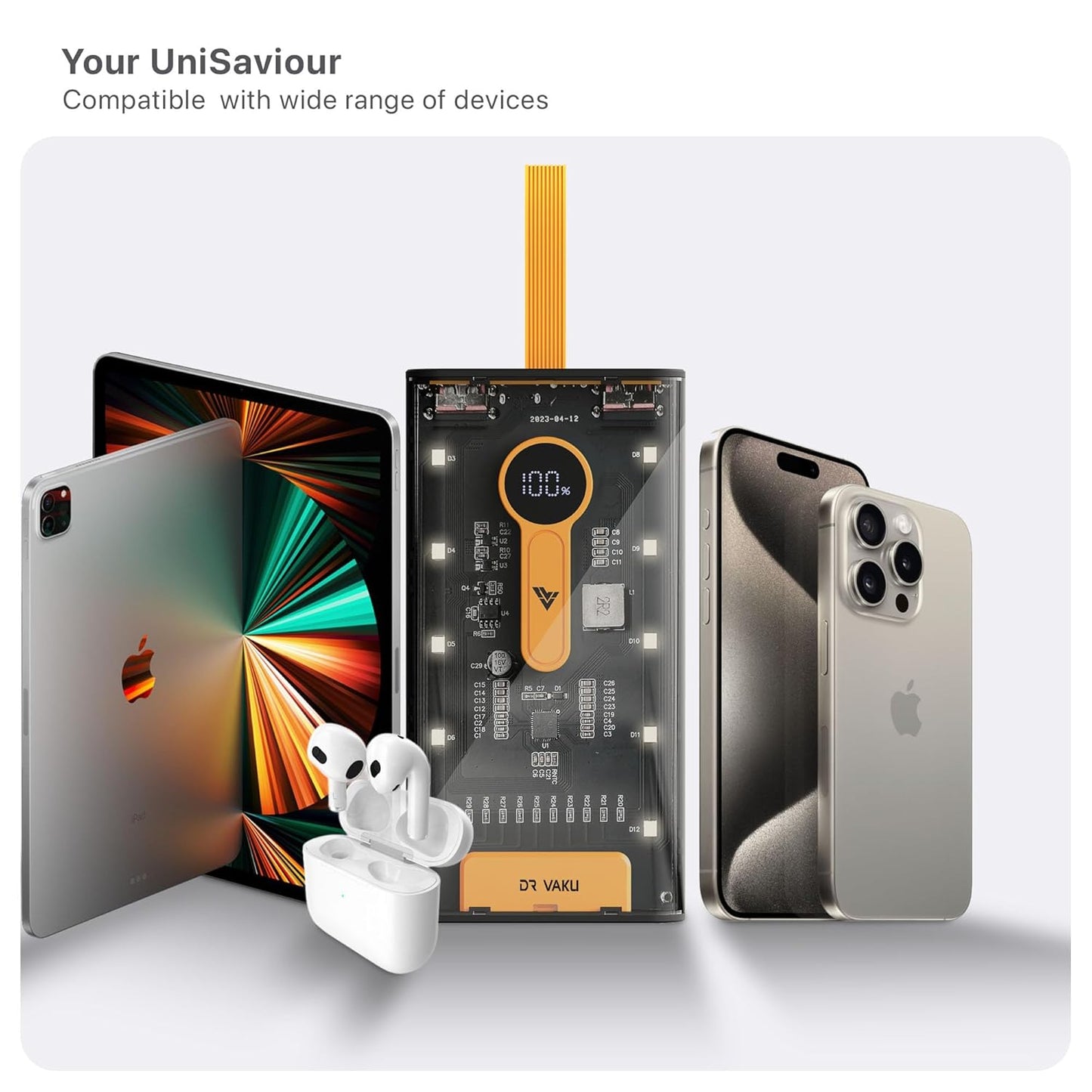 transparent powerbank
