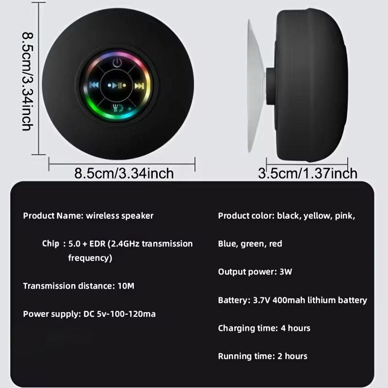 ipx4 waterproof portable wireless speaker