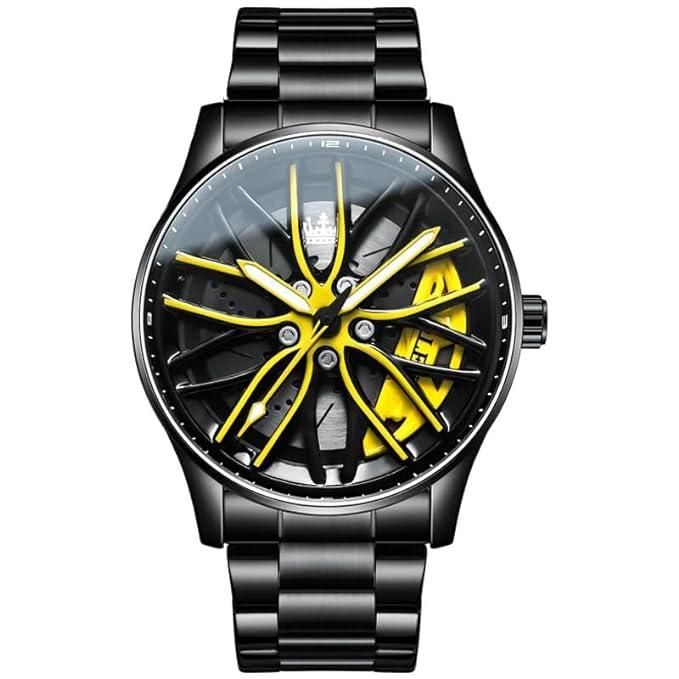 STEREOSCOPIC CAR WHEEL WATCH