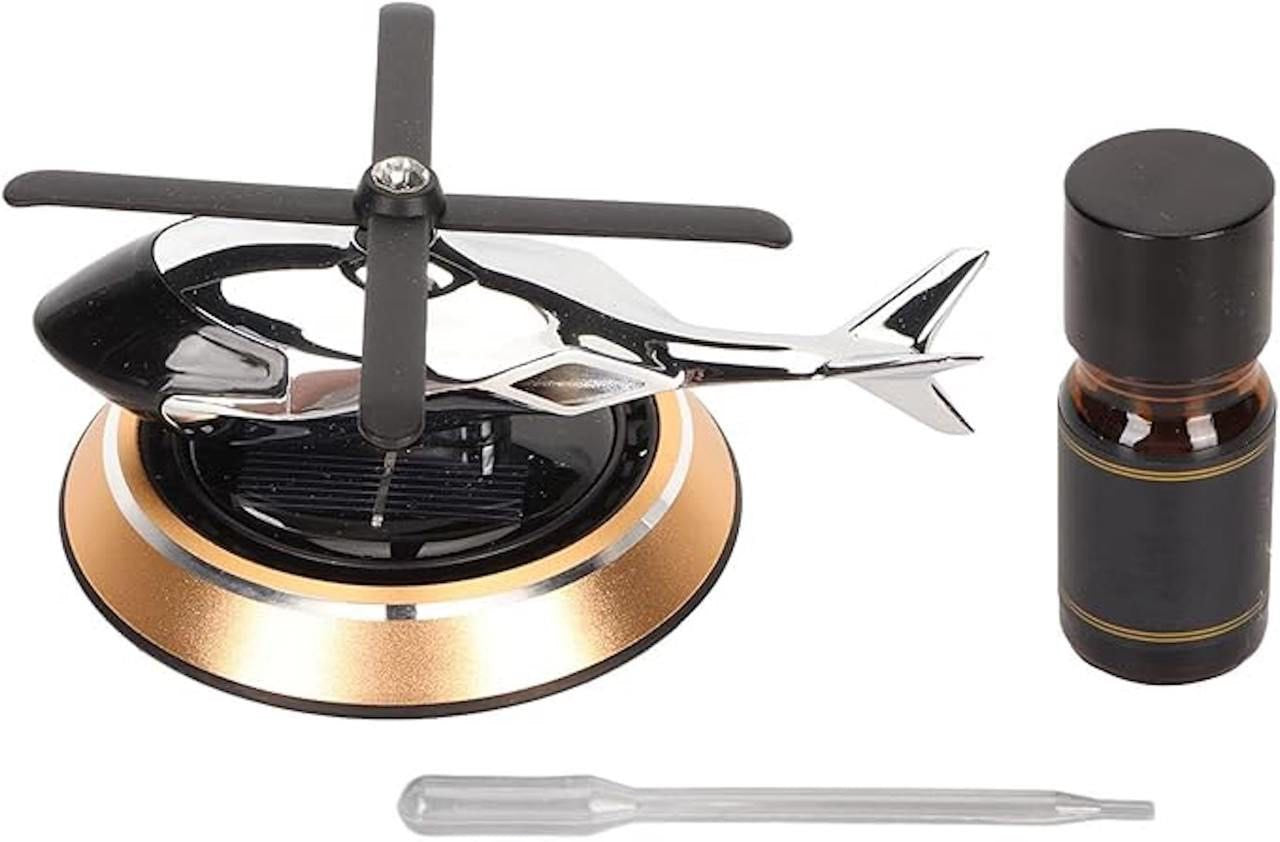 Solar Energy Car Helicopter Perfume – Automatic Rotating Dashboard Decor & Freshener”