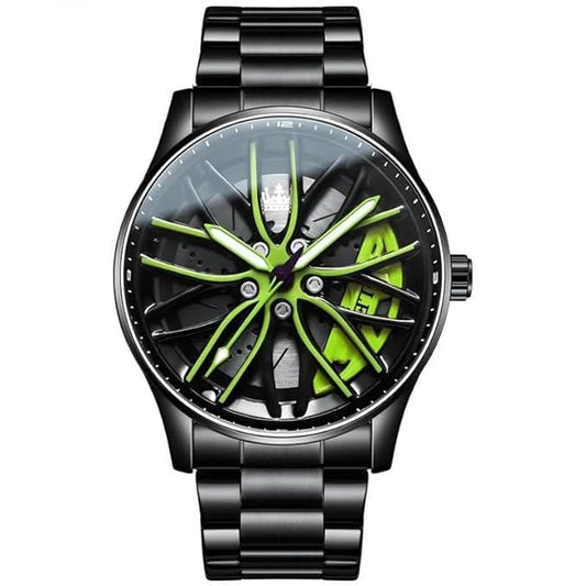 STEREOSCOPIC CAR WHEEL WATCH